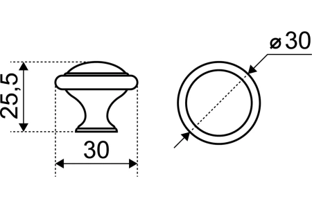 Мебельная ручка черная матовая 2 шт. StahlBuro (А304 BL) для шкафа, комода, полок, цинковый сплав; УТ-00000538